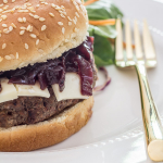 Burgers with Brie & Onion Jam